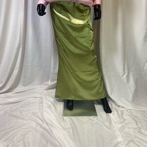 Satin Solid Mermaid Bodycon Skirt